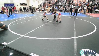 49 lbs Consi Of 8 #1 - Silas Wheeler, Locust Grove Youth Wrestling vs Maverick Schadegg, Skiatook Youth Wrestling