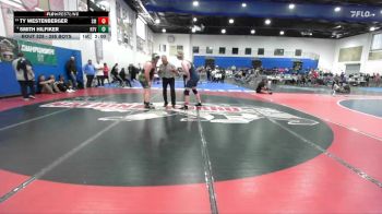 285 Boys Champ. Round 2 - Ty Westenberger, San Marcos vs Smith Hilfiker, Holtville