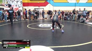 125 lbs 1st Place Match - Avianca Guzman, Laramie vs Alexis Thompson, Pinedale