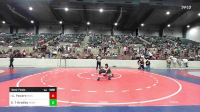 100 lbs Semifinal - Cael Powers, Teknique Wrestling vs Gabriel Trachian-Bradley, Roswell Wrestling Club