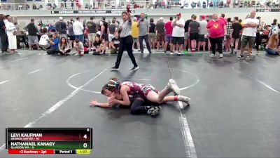 60 lbs Quarterfinals (8 Team) - Nathanael Kanagy, Glasgow WA vs Levi Kaufman, Georgia United