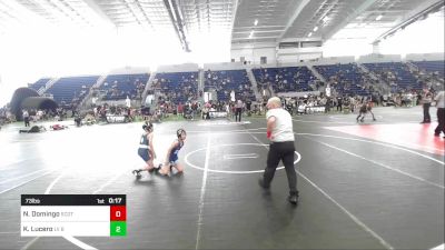 73 lbs Quarterfinal - Nino Domingo, Scottsdale WC vs Kayzan Lucero, LV Bear WC