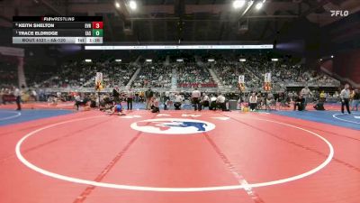 4A-120 lbs Quarterfinal - Trace Eldridge, Cheyenne East vs Keith Shelton, Evanston