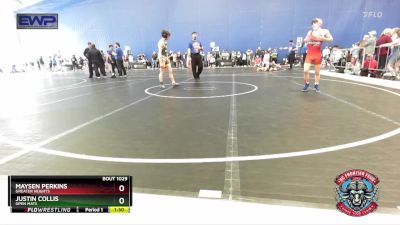 105 lbs Semifinal - Maysen Perkins, Greater Heights vs Justin Collis, Open Mats