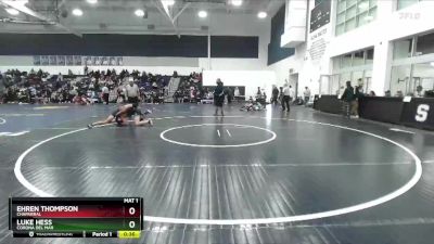 150 lbs Cons. Round 2 - Luke Hess, Corona Del Mar vs Ehren Thompson, Chaparral