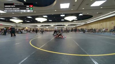 72 lbs 5th Place - Abhisri Vatti, Savage House WC vs Carolina Guillent, Poway Elite