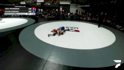 115 lbs Leila Witzerman, LAWA - Los Angles Wrestling Association vs Lillian Fonceca, SCVWA - Santa Clara Valley Wrestling Association