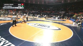 3A 165 lbs 5th Place Match - Max Herman, New Lenox (Lincoln-Way West) vs Santino Tenuta, Lombard (Montini)