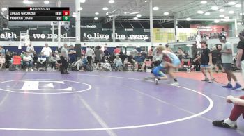 128 lbs Quarterfinal - Lukas Grodzki, Blue Knights Alpha vs Tristan Levin, Kraken Grizzly - HSC