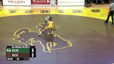 133 lbs - Kobe Nelms, Utah Valley vs Garrett Ricks, Wyoming