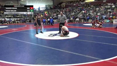 5A 138 lbs Cons. Round 1 - Noah Miller, Vilonia vs Mason Wood, Searcy