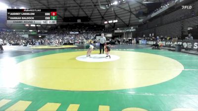 Girls 3A 120 lbs Champ. Round 1 - Hannah Baldock, Edmonds-Woodway (Girls) vs Audrey Lindblom, Kennewick (Girls)