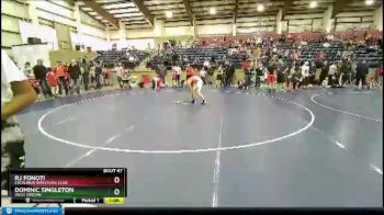 110 lbs 3rd Place Match - Rj Fonoti, Excalibur Wrestling Club vs Dominic Singleton, West Jordan