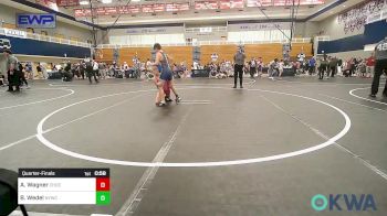 85 lbs Quarterfinal - Adyson Wagner, Choctaw Ironman Youth Wrestling vs Beau Wedel, Newcastle Youth Wrestling