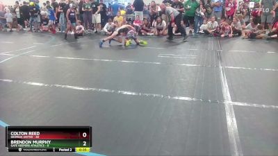 80 lbs Round 8 (10 Team) - Colton Reed, Georgia United vs Brendon Murphy, Gate Keepers Athletics