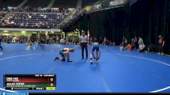 115 lbs Cons. Round 3 - Adler Hofer, Michigan Grappler Training Cen vs Obie Vee, Crass Trained