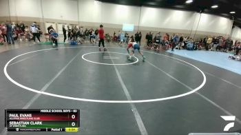 83 lbs Cons. Round 3 - Paul Evans, AllStar Wrestling Club vs Sebastian Clark, 3F Wrestling