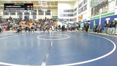135 lbs Semifinal - Lauren Zaragoza, Brawley vs Edna Rodriguez-Villanueva, Poway