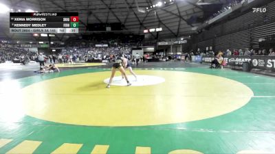 Girls 3A 145 lbs Cons. Round 3 - Kennedy Medley, Ferndale (Girls) vs Xenia Morrison, Southridge (Girls)