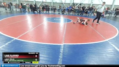 63 lbs Champ. Round 1 - Liam Villa, Scrap Yard Garage Wrestling vs Lane Plummer, Eastern Oregon Elite