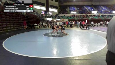 157 lbs Consi Of 8 #1 - Wesley Orr, West Ashley vs Joseph Nelson, Ashley Ridge