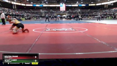 106 lbs Cons. Round 4 - Holten Crane, Bishop Kelly vs Wyatt Carey, Timberlake