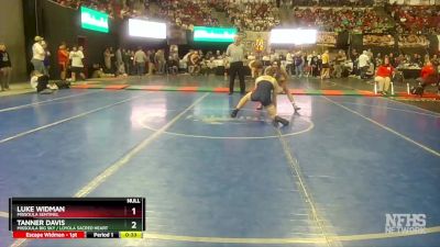 AA - 145 lbs Cons. Round 1 - Tanner Davis, Missoula Big Sky / Loyola Sacred Heart vs Luke Widman, Missoula Sentinel