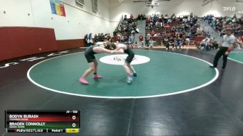 150 lbs Champ. Round 3 - Bodyn Burash, Thunder Basin vs Braden Connolly, Green River