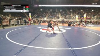 4A-150 lbs Champ. Round 1 - Roman Smith, Central vs Brodey Wilcox, Natrona County