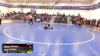 145 lbs Semifinal - Kevin Sanabria, Tonasket vs Oakley Bonewell, Okanogan