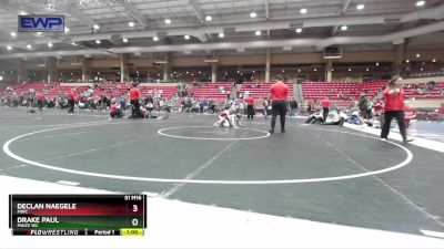 76 lbs Cons. Round 4 - Declan Naegele, MWC vs Drake Paul, Maize WC