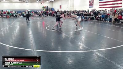 172 lbs Cons. Round 2 - Ty Kolbe, Fairmont-Martin County West vs Jesse Bullerman, Adrian Area