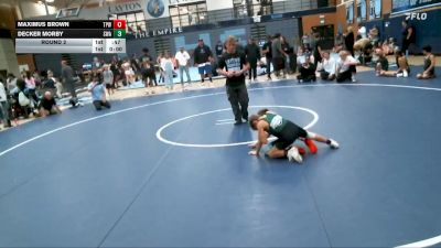 72-75 lbs Round 2 - Decker Morby, Sanderson Wrestling Academy vs Maximus Brown, Team Prestige Wrestling