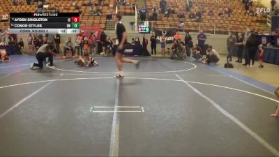 47 lbs Cons. Round 3 - Conor Styles, Strongsville Mustangs vs Ayden Singleton, Indian Creek