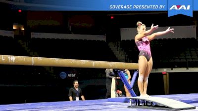 Emily Gaskins Shows AWESOME Beam Mount + Full Set - 2017 U.S. Classic Podium Training