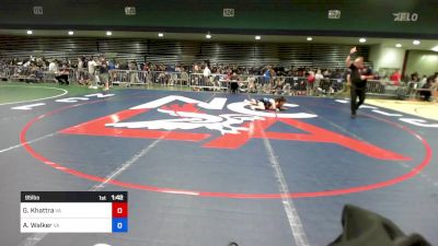 95 lbs Round Of 16 - Gurleen Khattra, VA vs Alliya Walker, VA