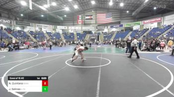 138 lbs Consi Of 16 #2 - Nehemiah Quintana, Grandview Wrestling vs Jaxsen Salinas, U-town Hammers