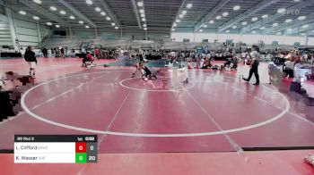 70 lbs Rr Rnd 3 - Landyn Clifford, Grain House Wrestling Club vs Kole Wasser, Grit Mat Club Blue