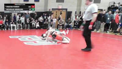 138 lbs Consi Of 8 #2 - Tristan Forest, Whitman-Hanson vs Nicholas Wendling, King Philip