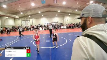 70 lbs Round Of 16 - Sailor Atkins, Skiatook Youth Wrestling 2022-23 vs Tayten Jones, North Desoto Wrestling Academy