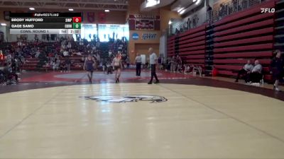 125 lbs Cons. Round 1 - Brody Hufford, Simpson vs Gage Samo, Cornell College