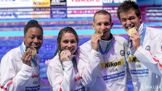 Day Seven Finals: Usa Caps Historic Night With Mixed 4x100 Free Relay 