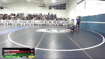 144 lbs Cons. Round 4 - Matteo Giron, Calvary Chapel vs Victor Feuerman, Valencia