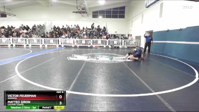 144 lbs Cons. Round 4 - Matteo Giron, Calvary Chapel vs Victor Feuerman, Valencia