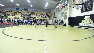 100 lbs 5th Place - Taylee Ferrier, Miami HS Girls vs Lillie Cariker, Collinsville HS Girls