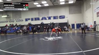 174 lbs 5th Place Match - Moses Blanco, Skyline College vs Conor Boyle, Lassen College