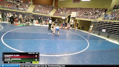 93 lbs Cons. Round 2 - Ryker Anderson, Wasatch WC vs Kashden Olsen, Richfield