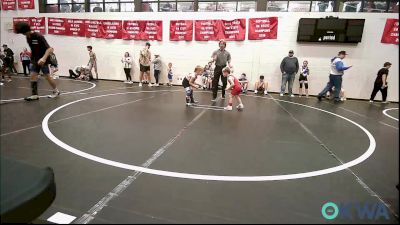 49 lbs Round Of 16 - Hutton McKenzie, Blanchard Wrestling Club vs Maverick Potter, Weatherford Youth Wrestling