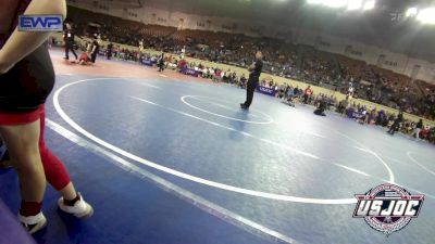 61 lbs Quarterfinal - Drake Rogers, Weatherford Youth Wrestling vs Jax Soergel, Choctaw Ironman Youth Wrestling