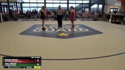 J-6 lbs Round 2 - Maeve Peach, Big Game Wrestling Club vs Maci Bruce, Hammerin Hawks